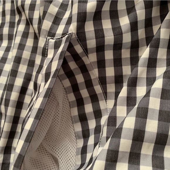 Gingham Windbreaker Style Zip Up Jacket - Picture 4 of 7